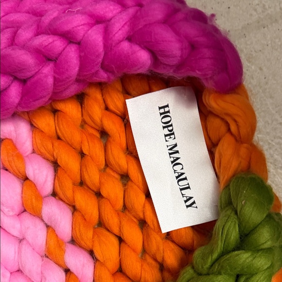 Hope Macaulay colassal Knit cardigan Sweater in Pink, Green, and Orange - Picture 7 of 16